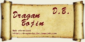 Dragan Bojin vizit kartica